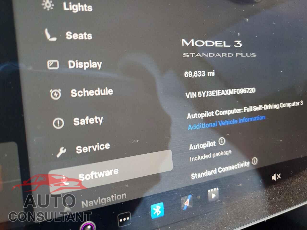 TESLA MODEL 3 2021 - 5YJ3E1EAXMF096720