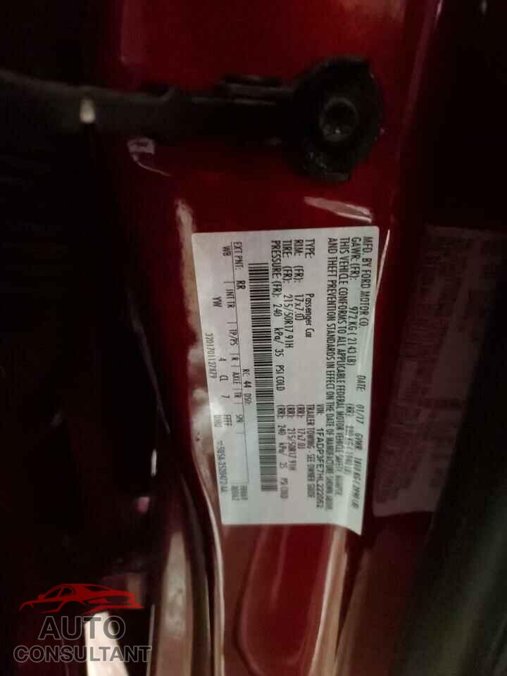 FORD FOCUS 2017 - 1FADP3FE7HL222052