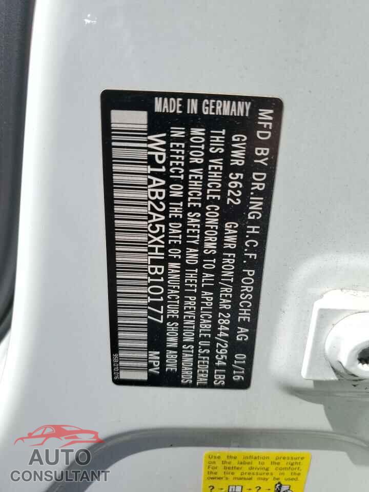 PORSCHE MACAN 2017 - WP1AB2A5XHLB10177