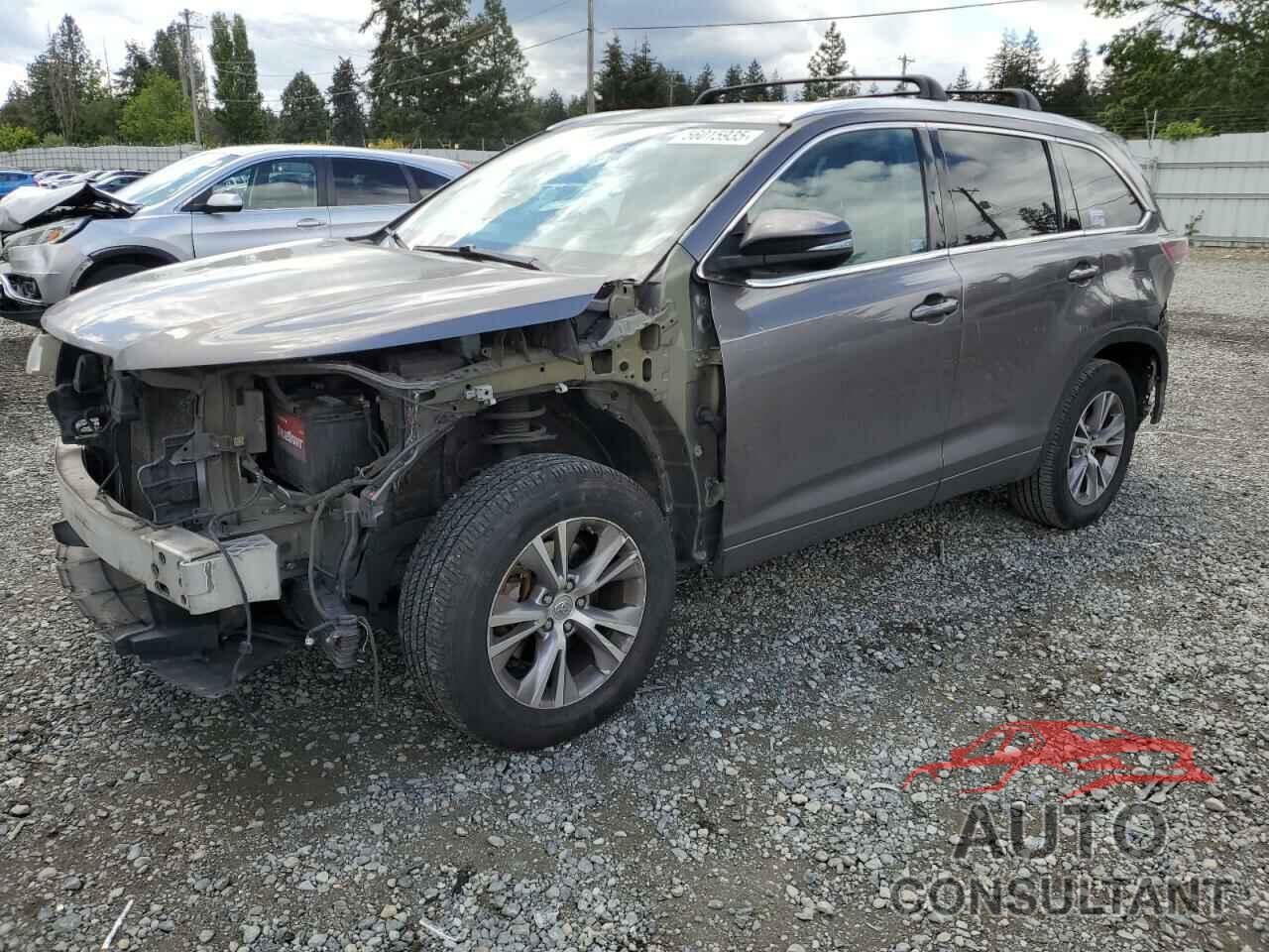 TOYOTA HIGHLANDER 2015 - 5TDJKRFHXFS201040