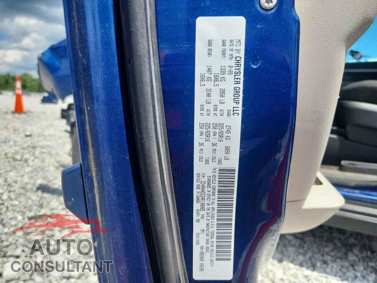 DODGE CARAVAN 2010 - 2D4RN4DE2AR108085