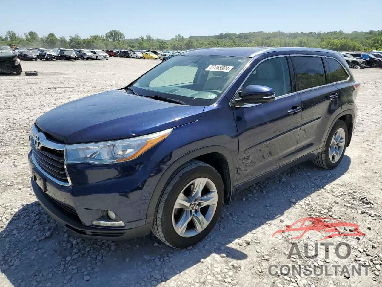 TOYOTA HIGHLANDER 2016 - 5TDDKRFH2GS325608