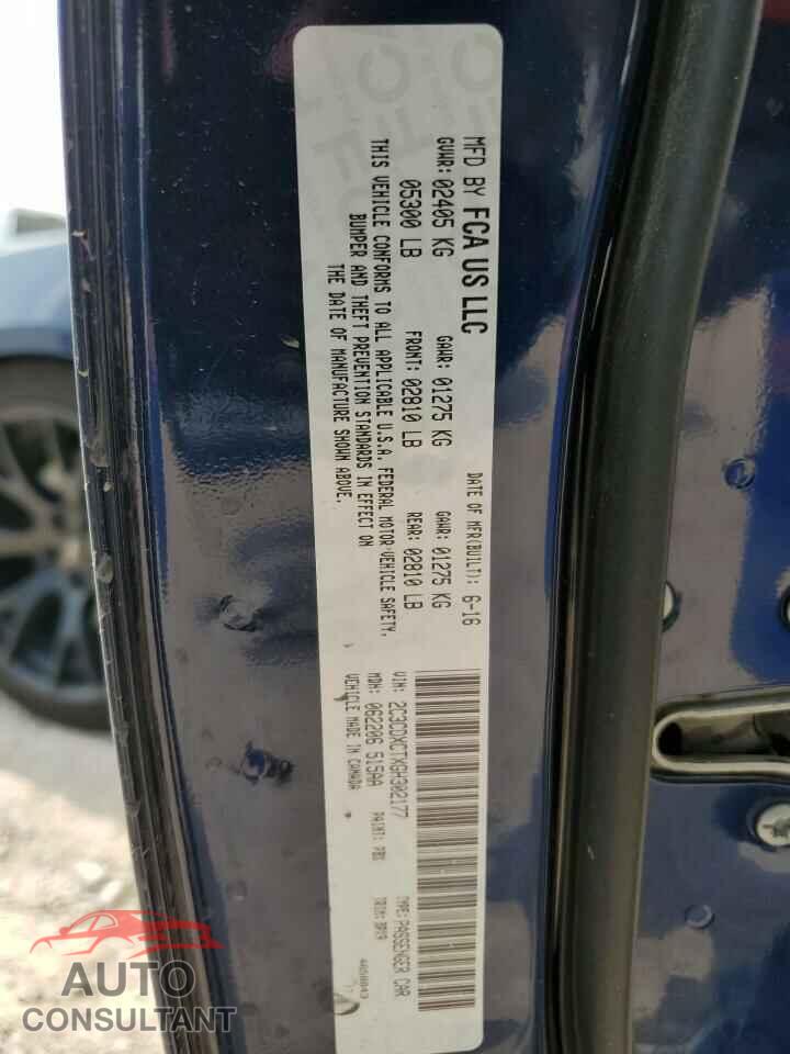 DODGE CHARGER 2016 - 2C3CDXCTXGH302177