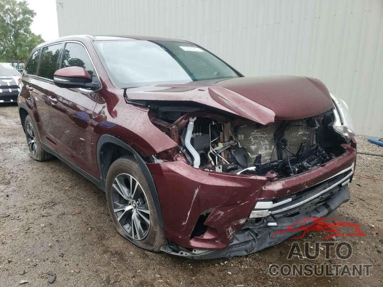 TOYOTA HIGHLANDER 2019 - 5TDZZRFH1KS304646