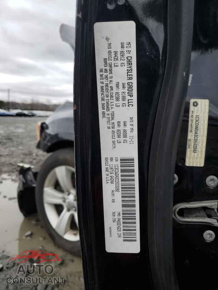 DODGE CALIBER 2012 - 1C3CDWDA2CD533282