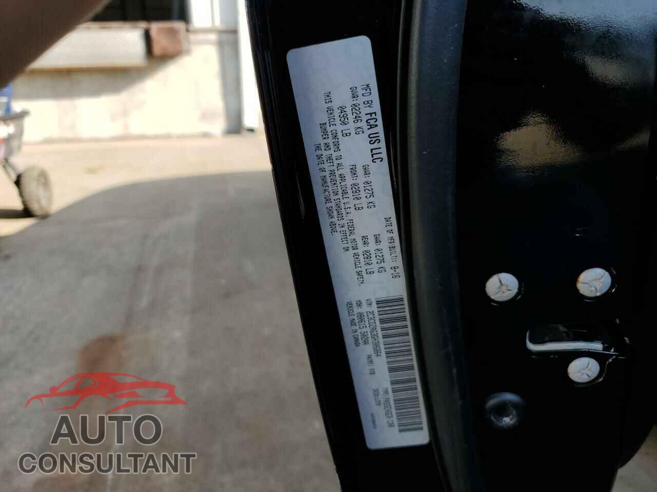 DODGE CHALLENGER 2016 - 2C3CDZAG3GH306864