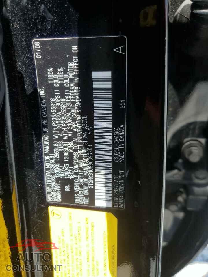 LEXUS RX350 2009 - 2T2HK31U89C096703