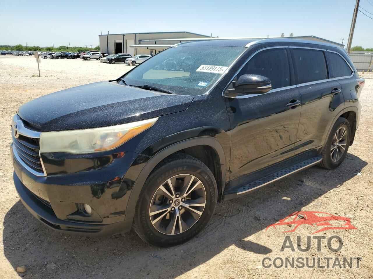 TOYOTA HIGHLANDER 2016 - 5TDKKRFH7GS177124