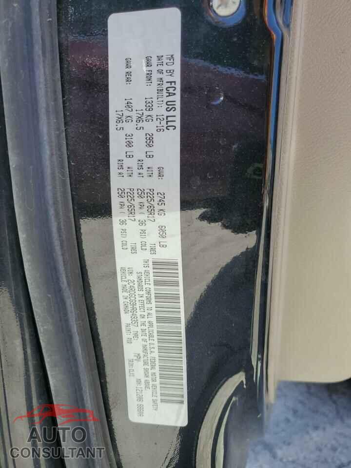 DODGE CARAVAN 2017 - 2C4RDGCG9HR649357
