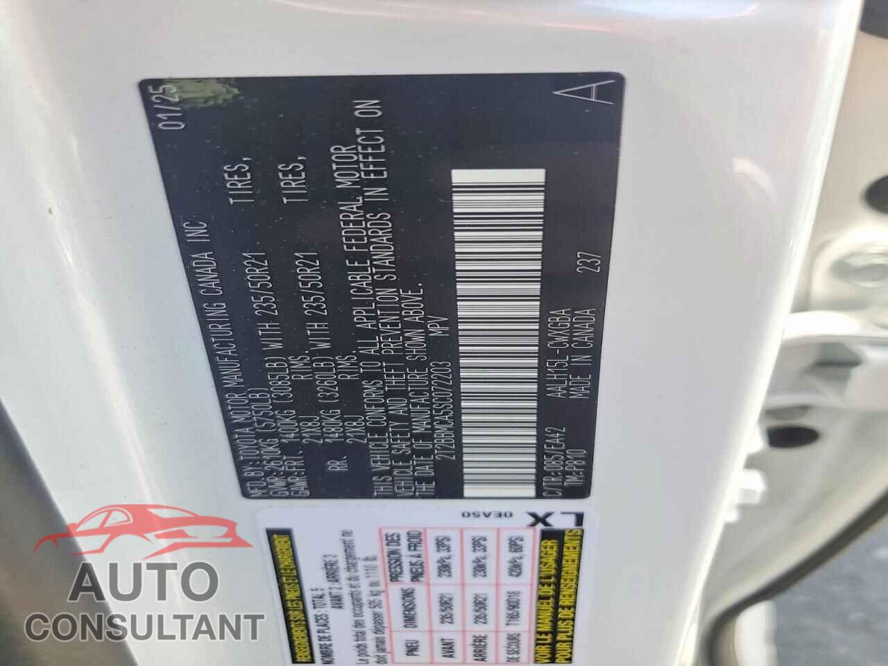 LEXUS UNKNOWN 2025 - 2T2BBMCA5SC072203