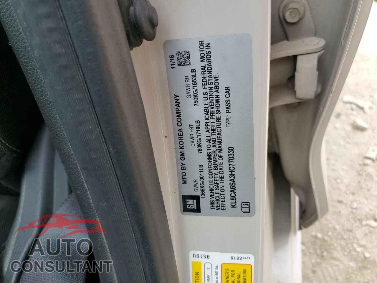 CHEVROLET SPARK 2017 - KL8CA6SA3HC770330