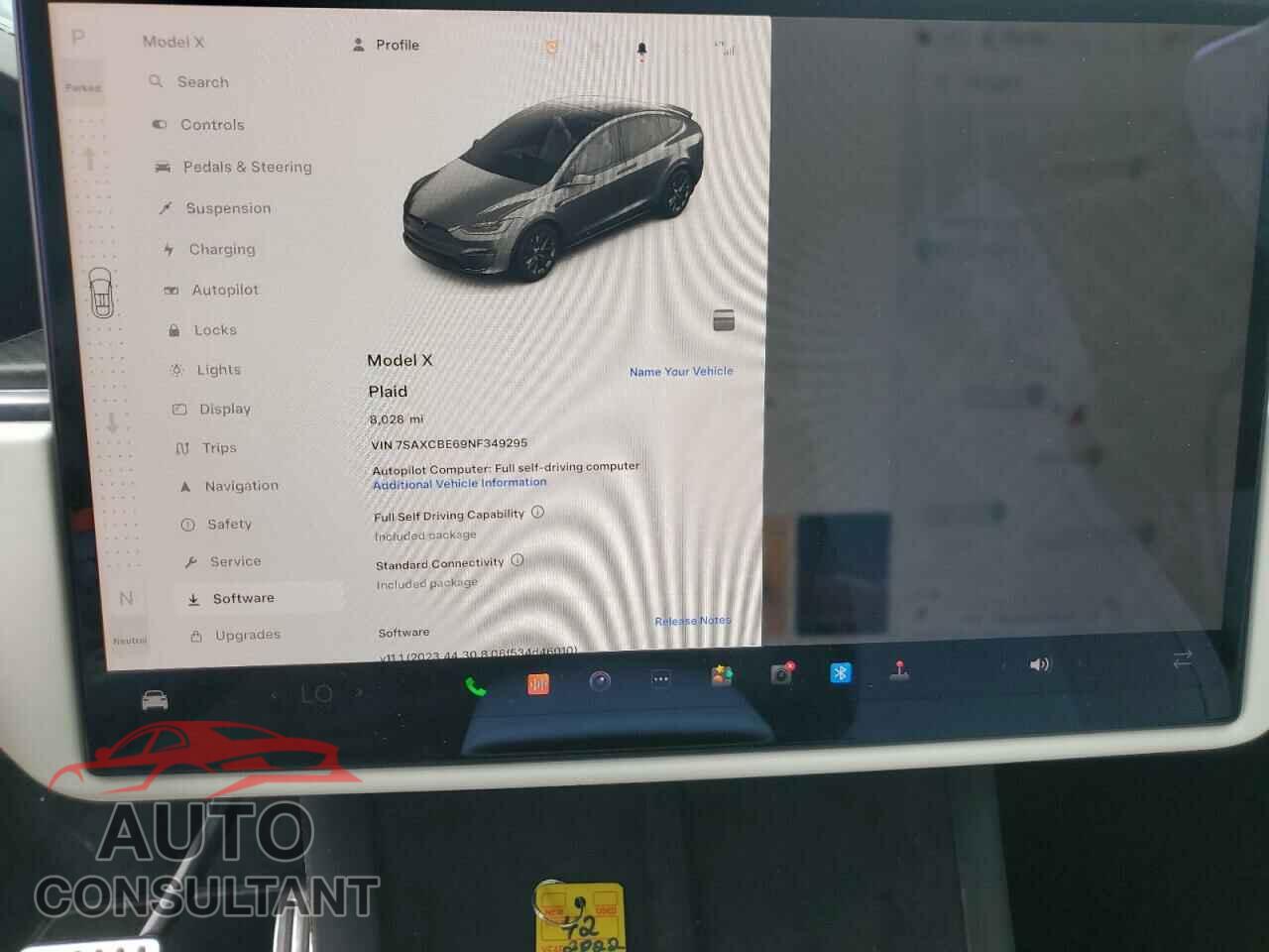 TESLA MODEL X 2022 - 7SAXCBE69NF349295