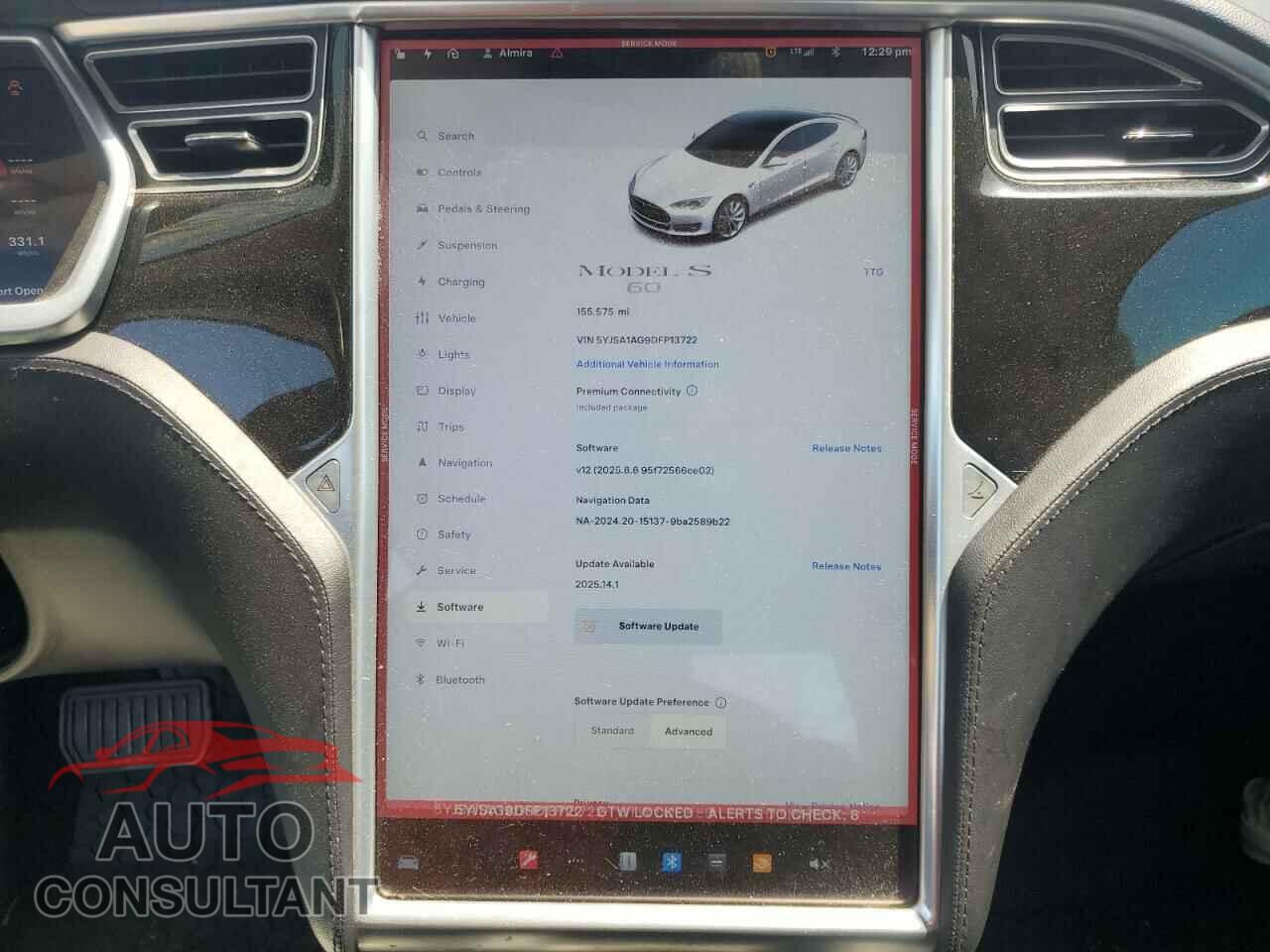 TESLA MODEL S 2013 - 5YJSA1AG9DFP13722