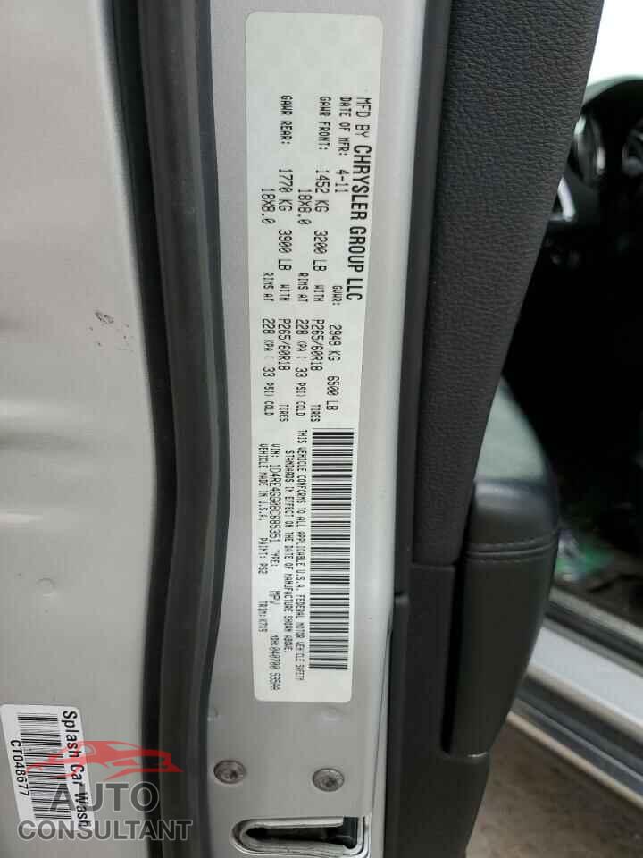 DODGE DURANGO 2011 - 1D4RE4GG0BC685351