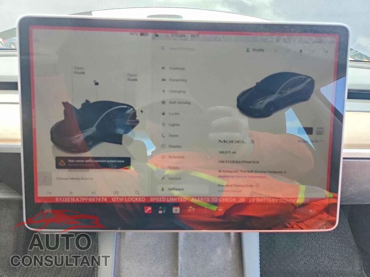 TESLA MODEL 3 2023 - 5YJ3E1EA7PF697474