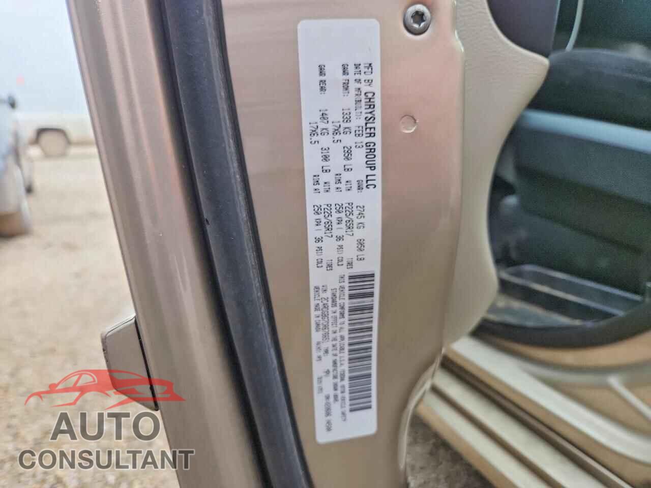 DODGE CARAVAN 2013 - 2C4RDGBG7DR676651