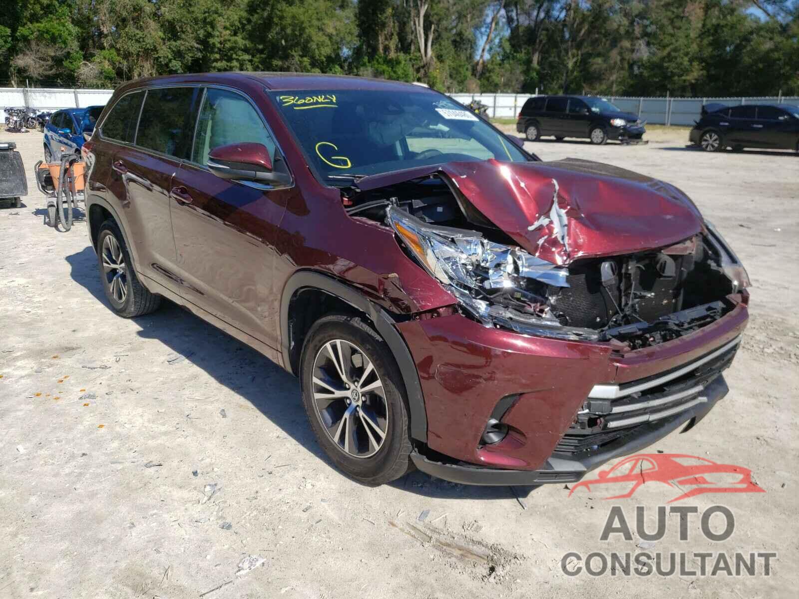 TOYOTA HIGHLANDER 2017 - 5TDZARFH1HS027996