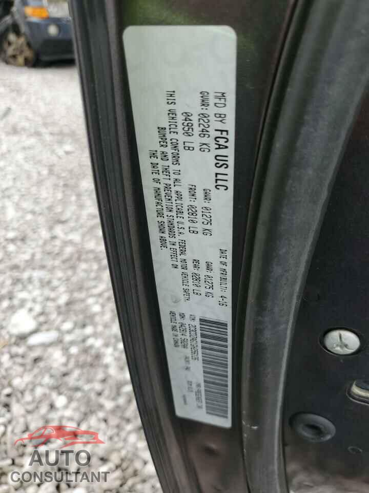 DODGE CHALLENGER 2016 - 2C3CDZAG1GH256126