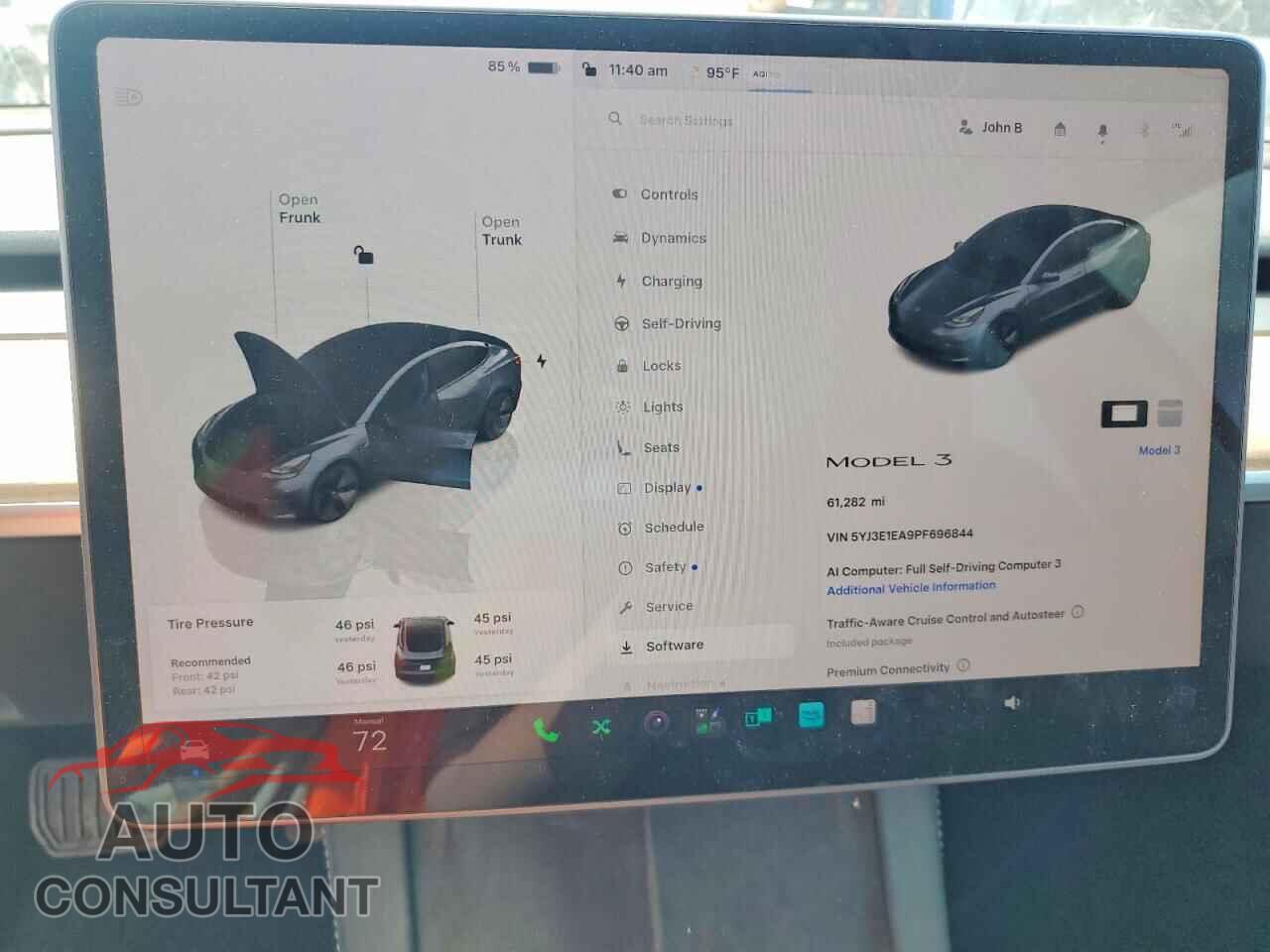 TESLA MODEL 3 2023 - 5YJ3E1EA9PF696844