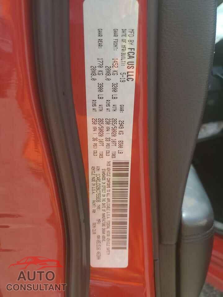 DODGE DURANGO 2019 - 1C4RDJDG9KC755836
