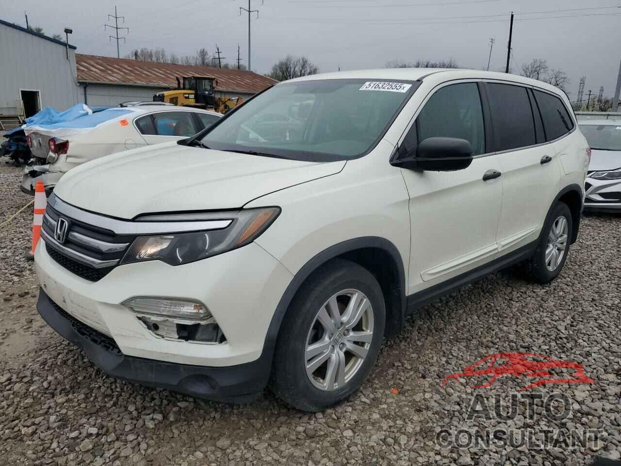 HONDA PILOT 2017 - 5FNYF5H10HB014649