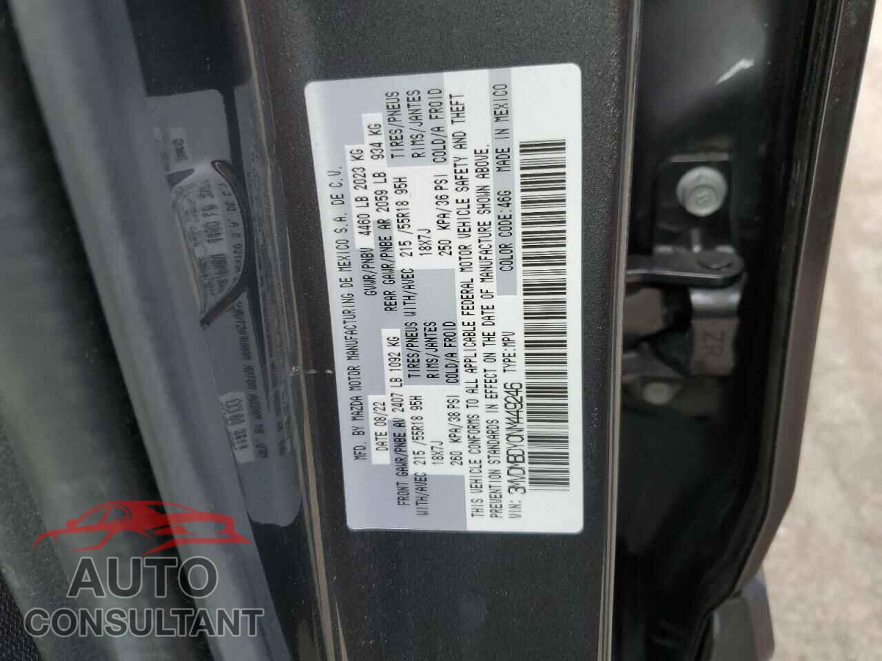 MAZDA CX30 2022 - 3MVDMBDY0NM449246
