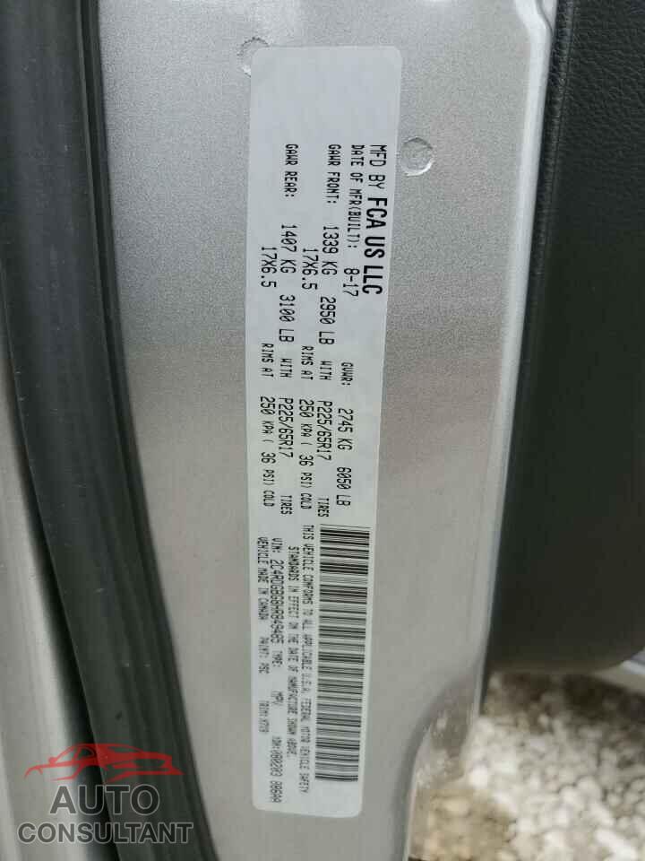 DODGE CARAVAN 2017 - 2C4RDGBG8HR849485