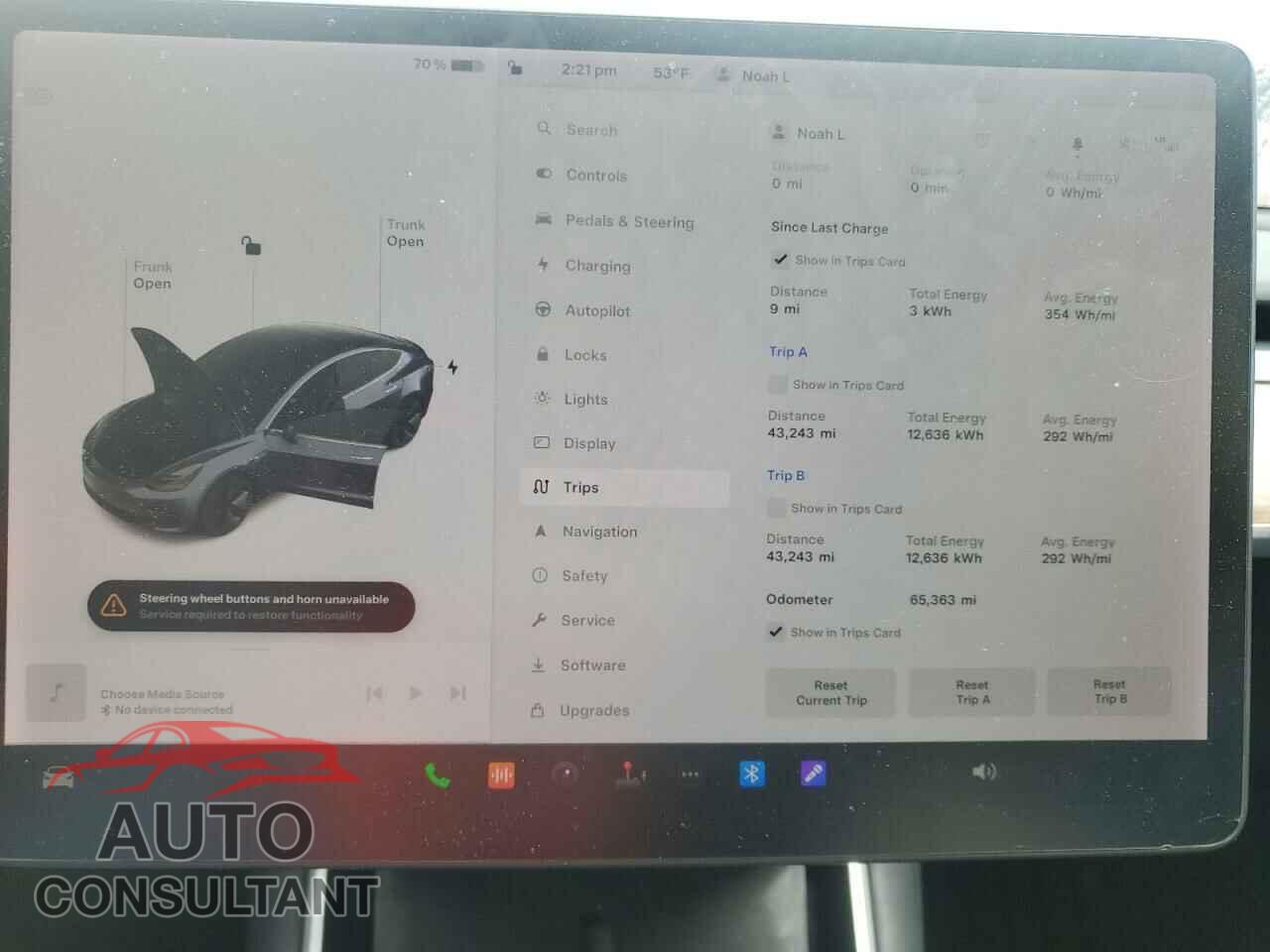 TESLA MODEL 3 2019 - 5YJ3E1EB5KF386790