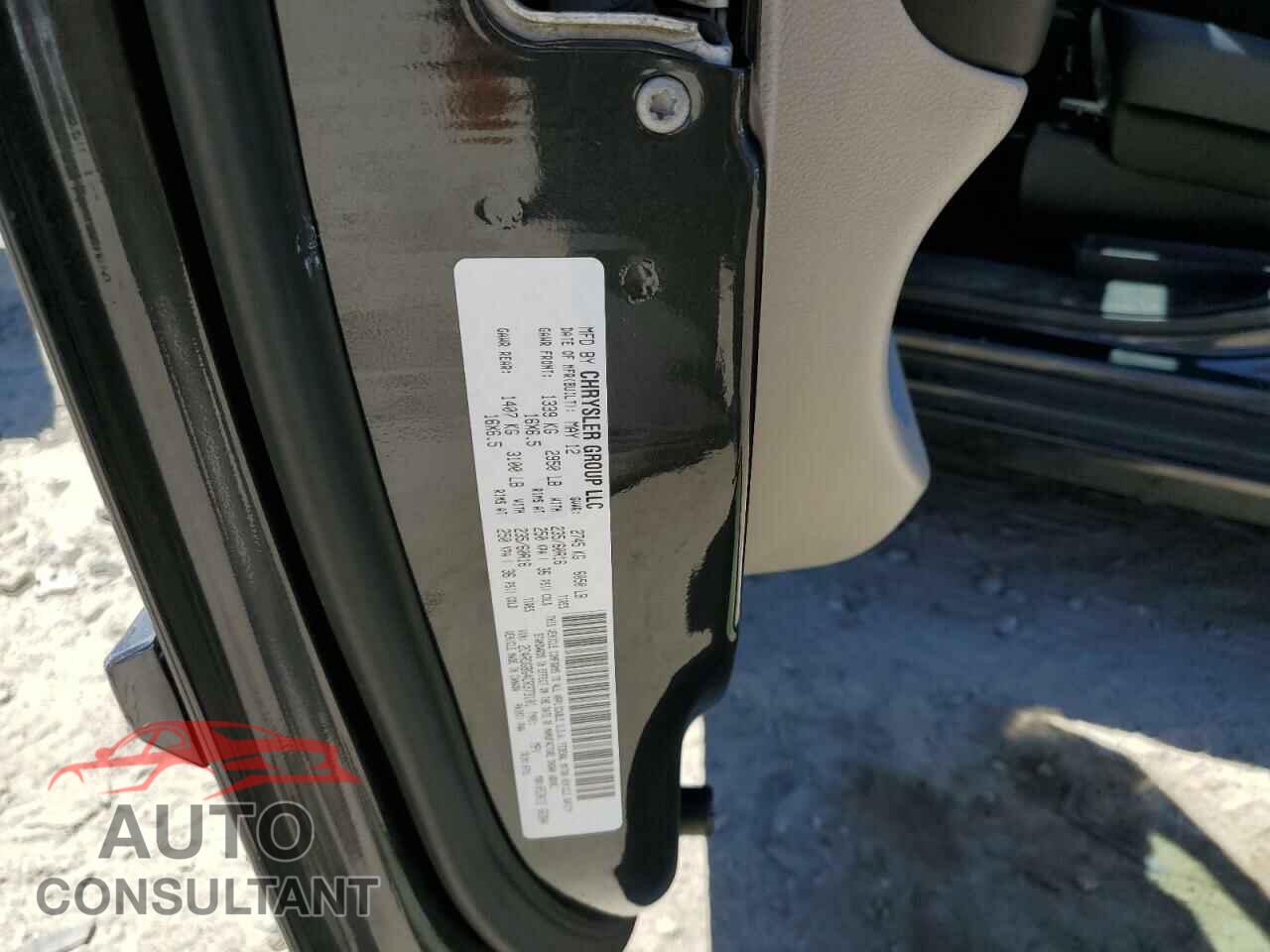 DODGE CARAVAN 2012 - 2C4RDGBG4CR373101