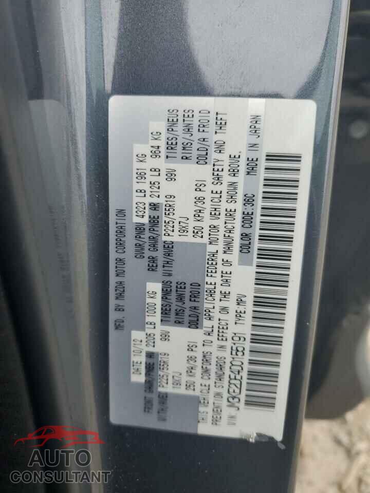 MAZDA CX-5 2013 - JM3KE2DE4D0155191