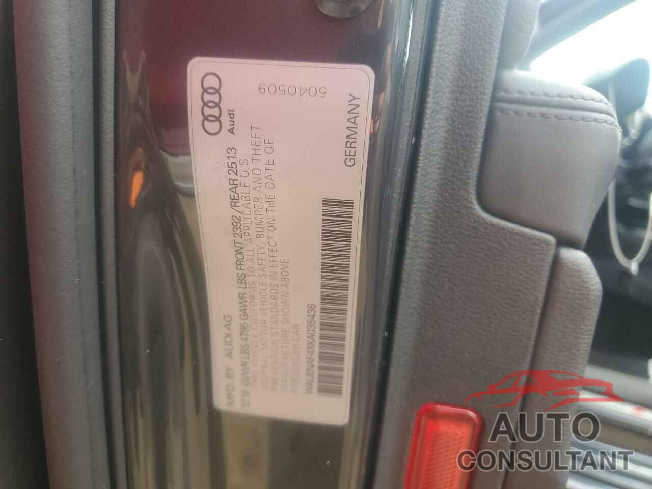AUDI A4 2019 - WAUENAF4XKA035436