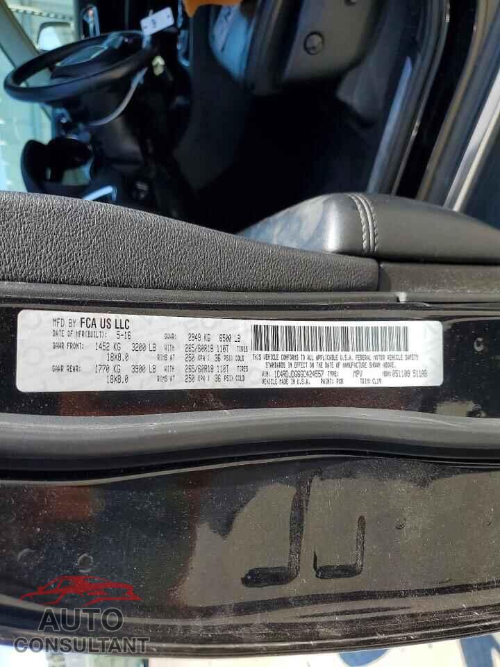 DODGE DURANGO 2016 - 1C4RDJDG6GC424557
