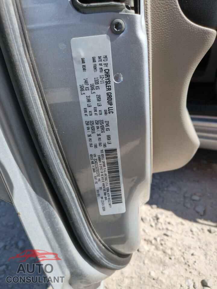 DODGE CARAVAN 2012 - 2C4RDGCG6CR223702
