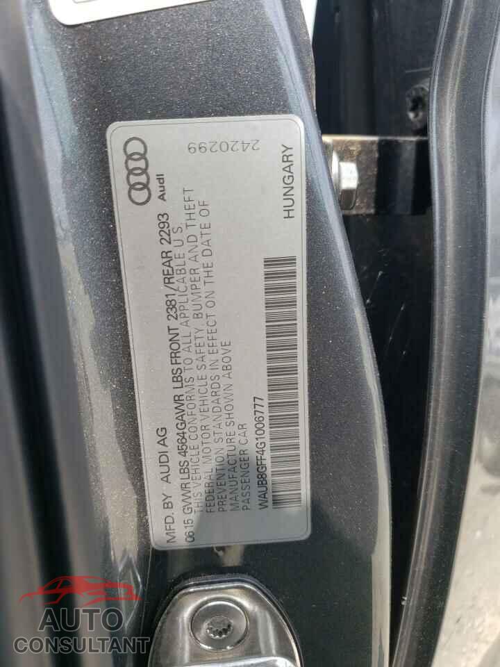 AUDI A3 2016 - WAUB8GFF4G1006777