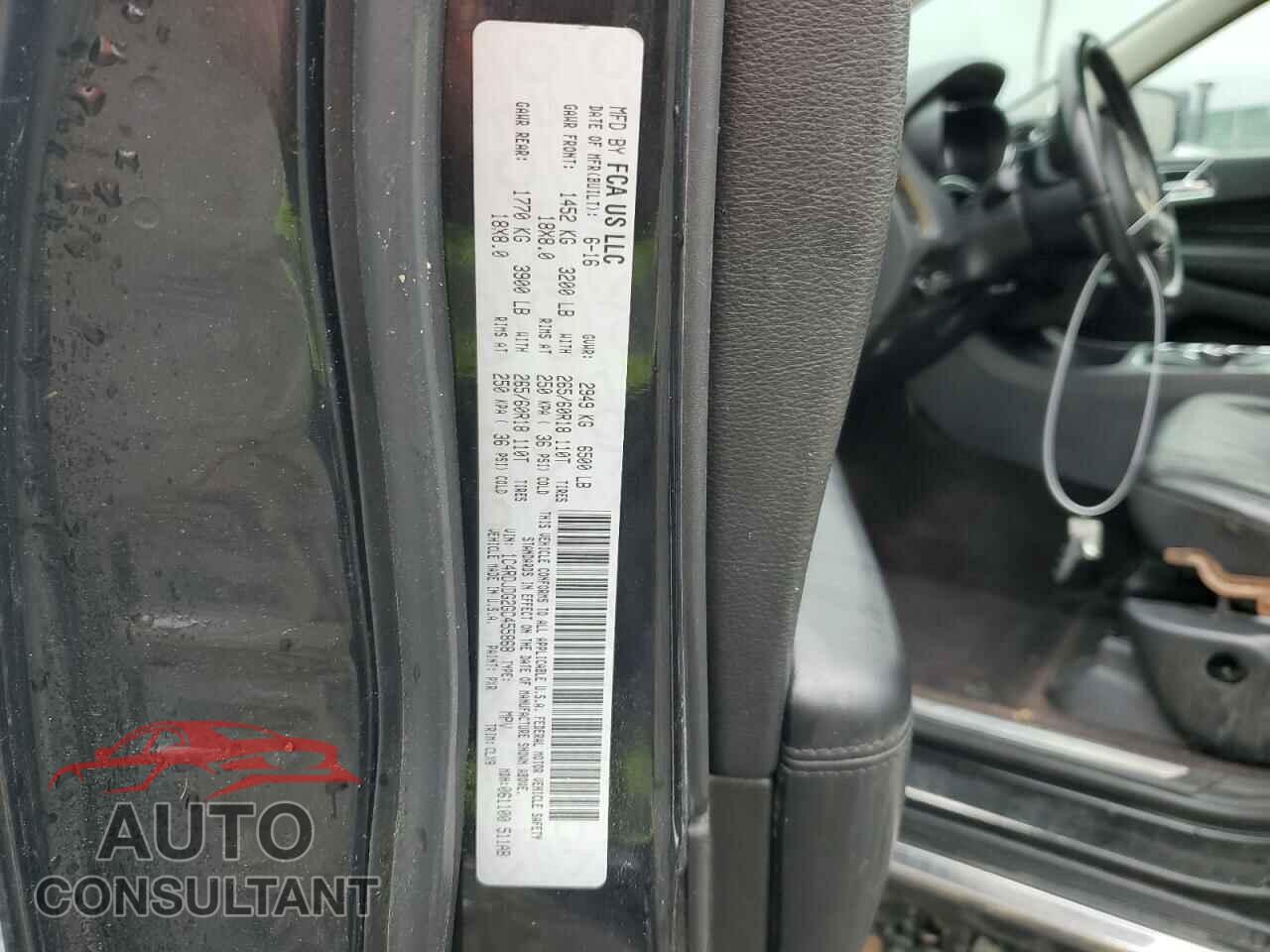 DODGE DURANGO 2016 - 1C4RDJDG2GC455868