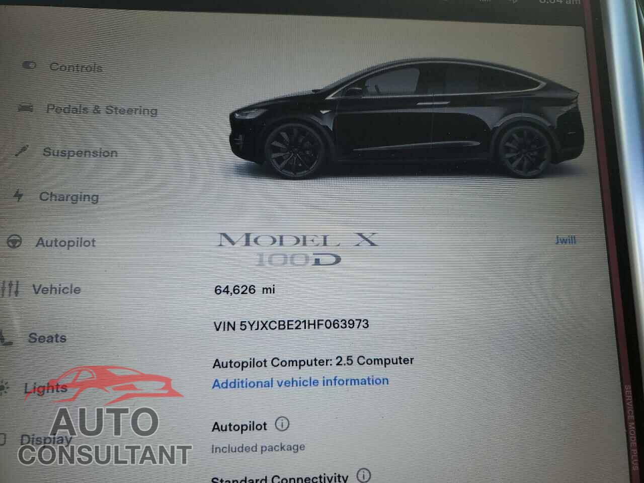 TESLA MODEL X 2017 - 5YJXCBE21HF063973