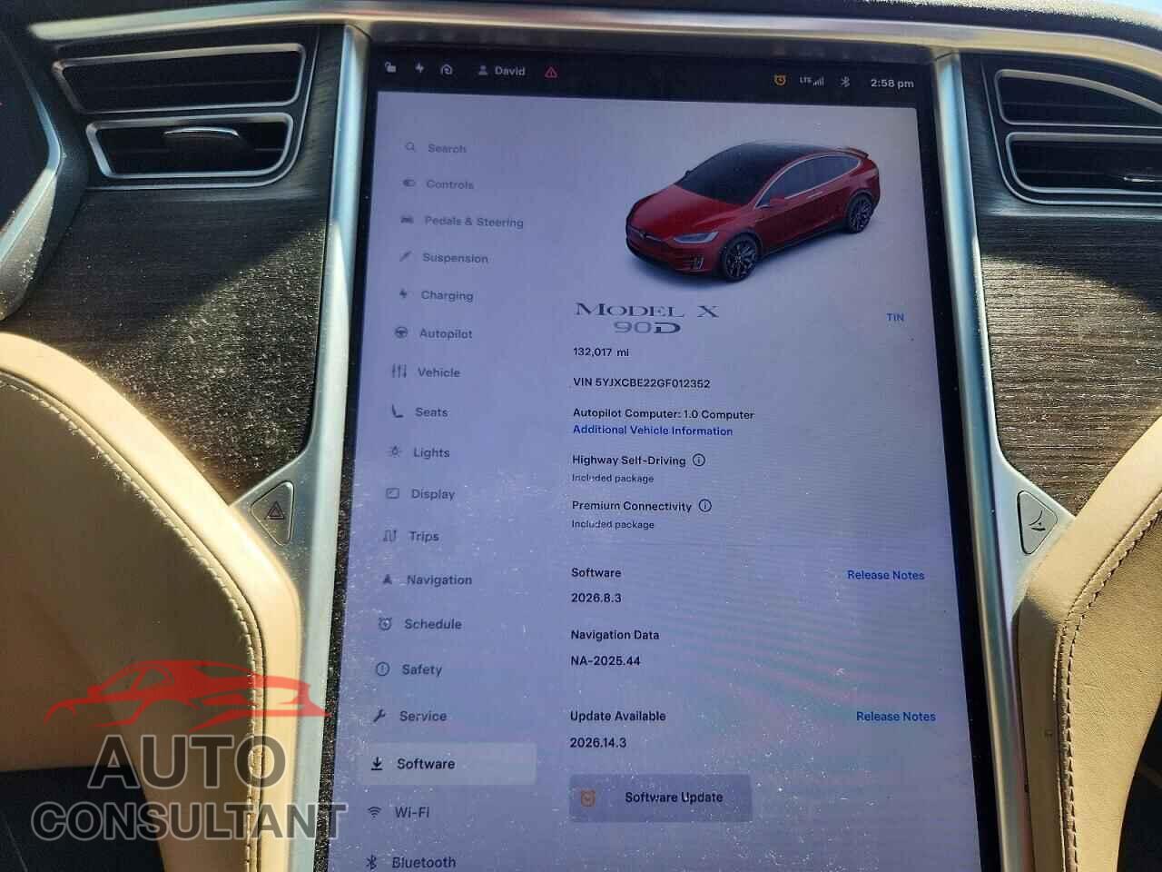 TESLA MODEL X 2016 - 5YJXCBE22GF012352