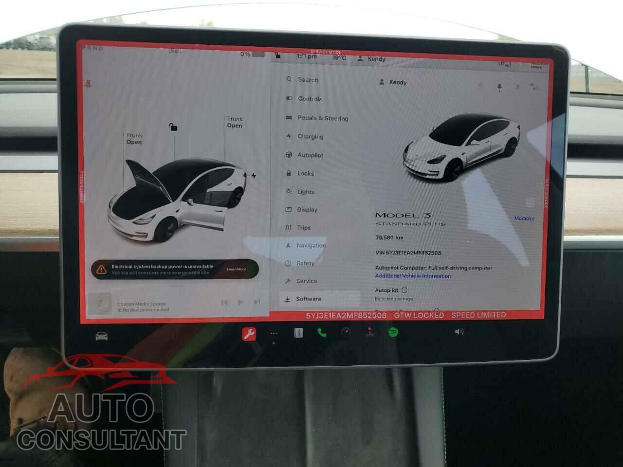 TESLA MODEL 3 2021 - 5YJ3E1EA2MF852508