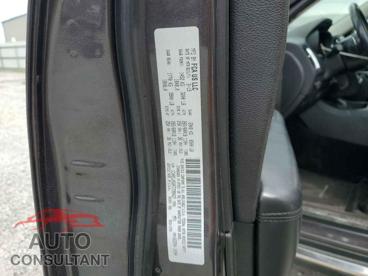 DODGE DURANGO 2015 - 1C4RDJAG0FC799427