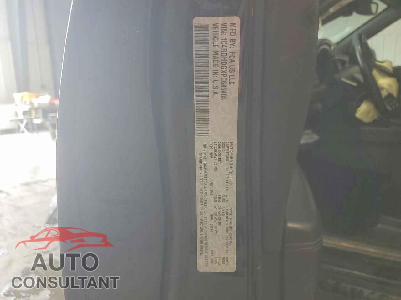 DODGE DURANGO 2023 - 1C4RDHDGXPC685408
