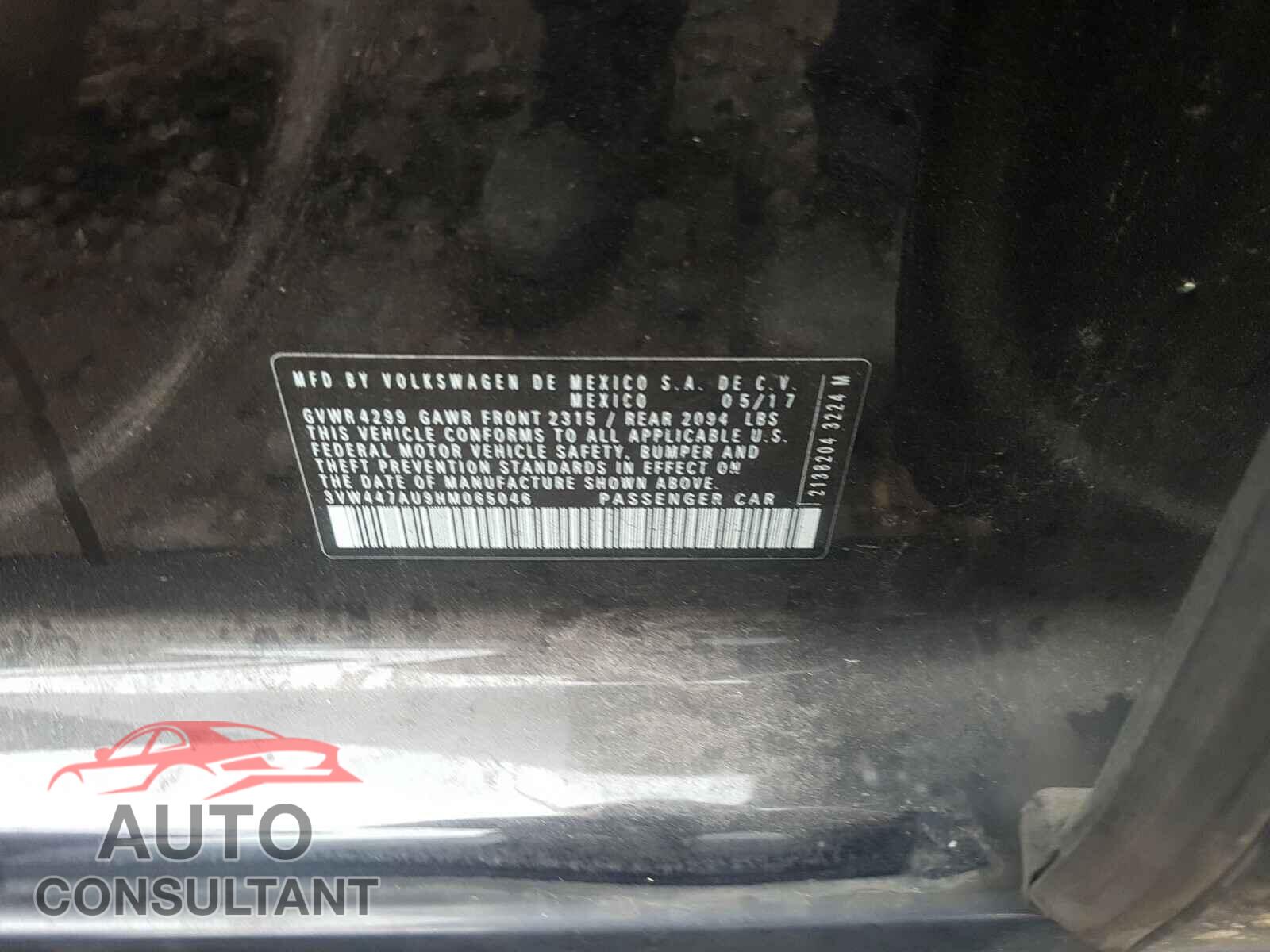 VOLKSWAGEN GTI 2017 - 3VW447AU9HM065046
