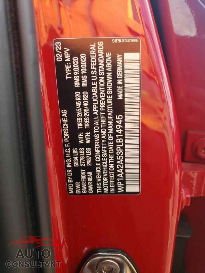 PORSCHE MACAN BASE 2023 - WP1AA2A53PLB14945