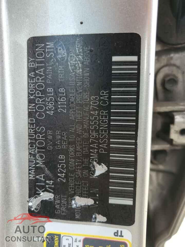 KIA OPTIMA 2015 - KNAGM4A79F5554703