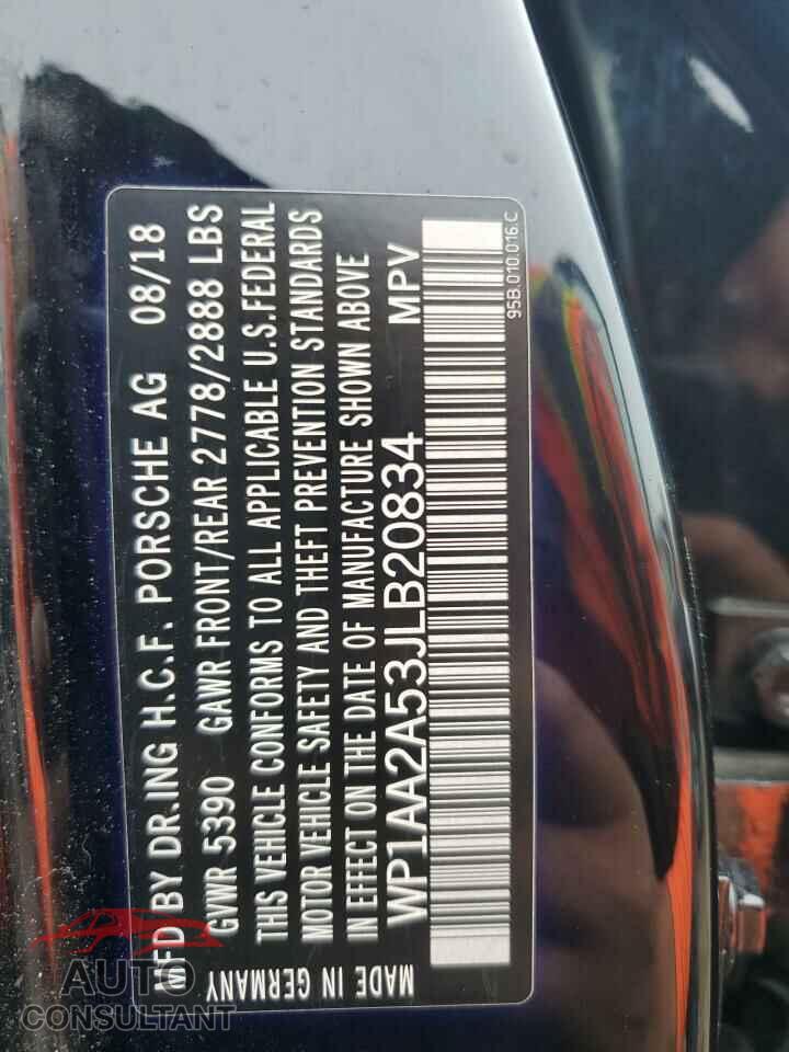 PORSCHE MACAN 2018 - WP1AA2A53JLB20834
