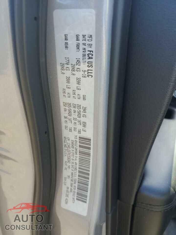 DODGE DURANGO 2019 - 1C4RDJDG7KC536342