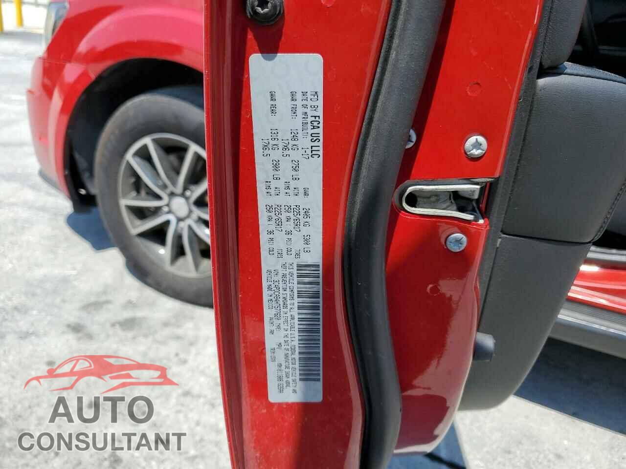 DODGE JOURNEY 2017 - 3C4PDCAB4HT577620