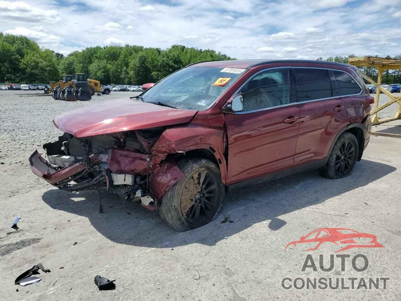 TOYOTA HIGHLANDER 2019 - 5TDJZRFH3KS600362