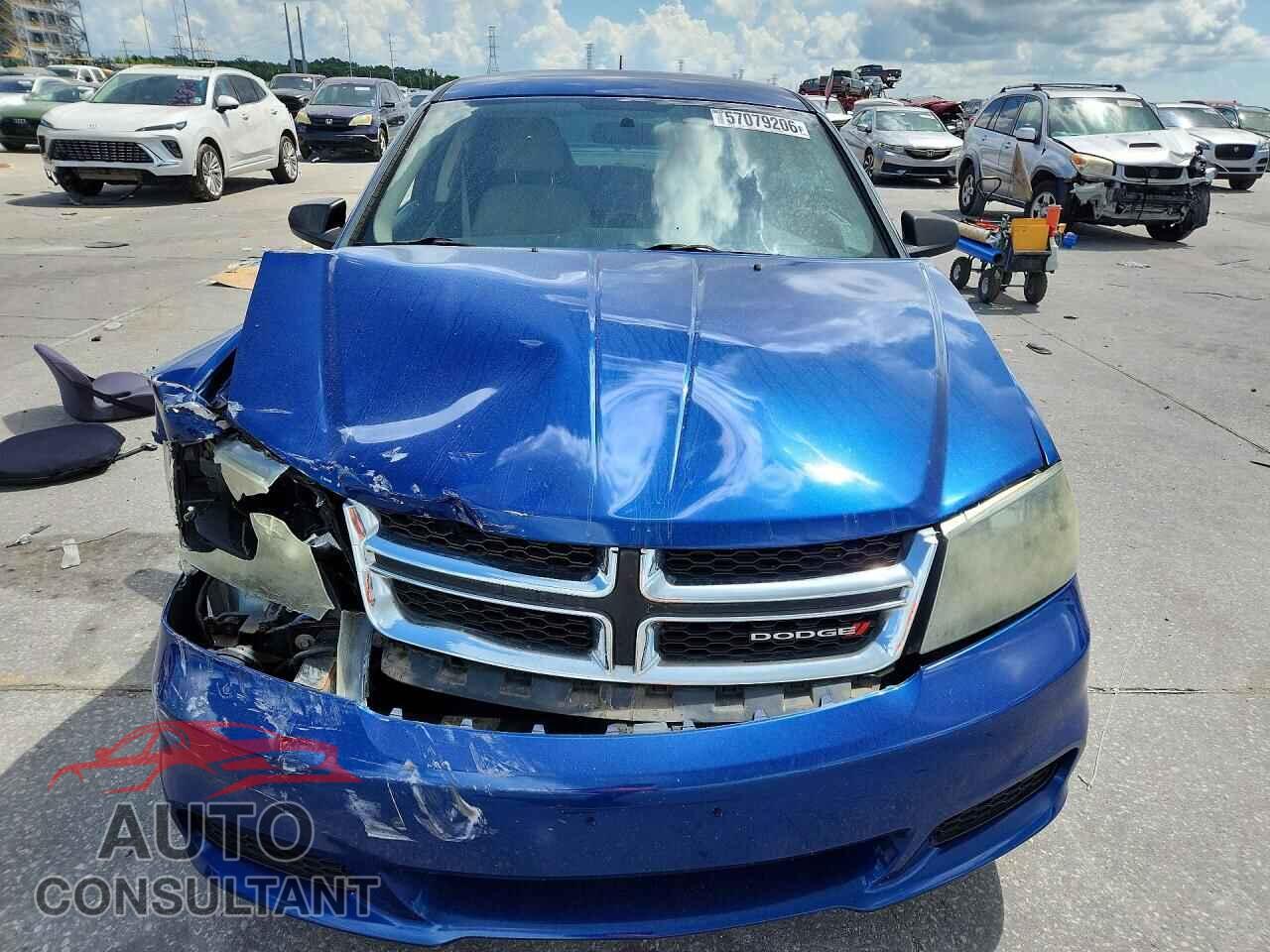 DODGE AVENGER 2013 - 1C3CDZAG0DN533979