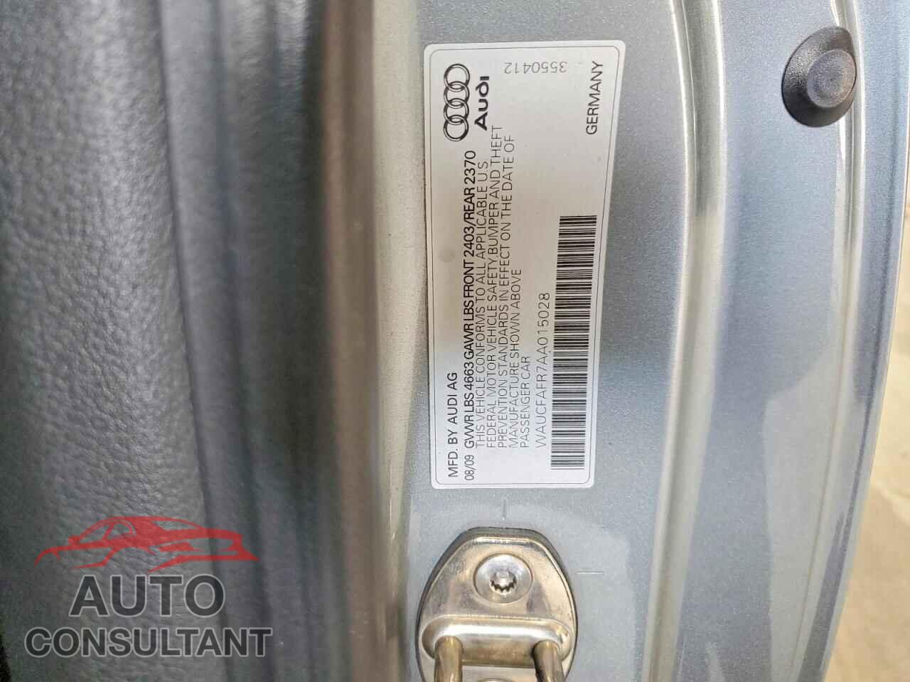 AUDI A5 2010 - WAUCFAFR7AA015028