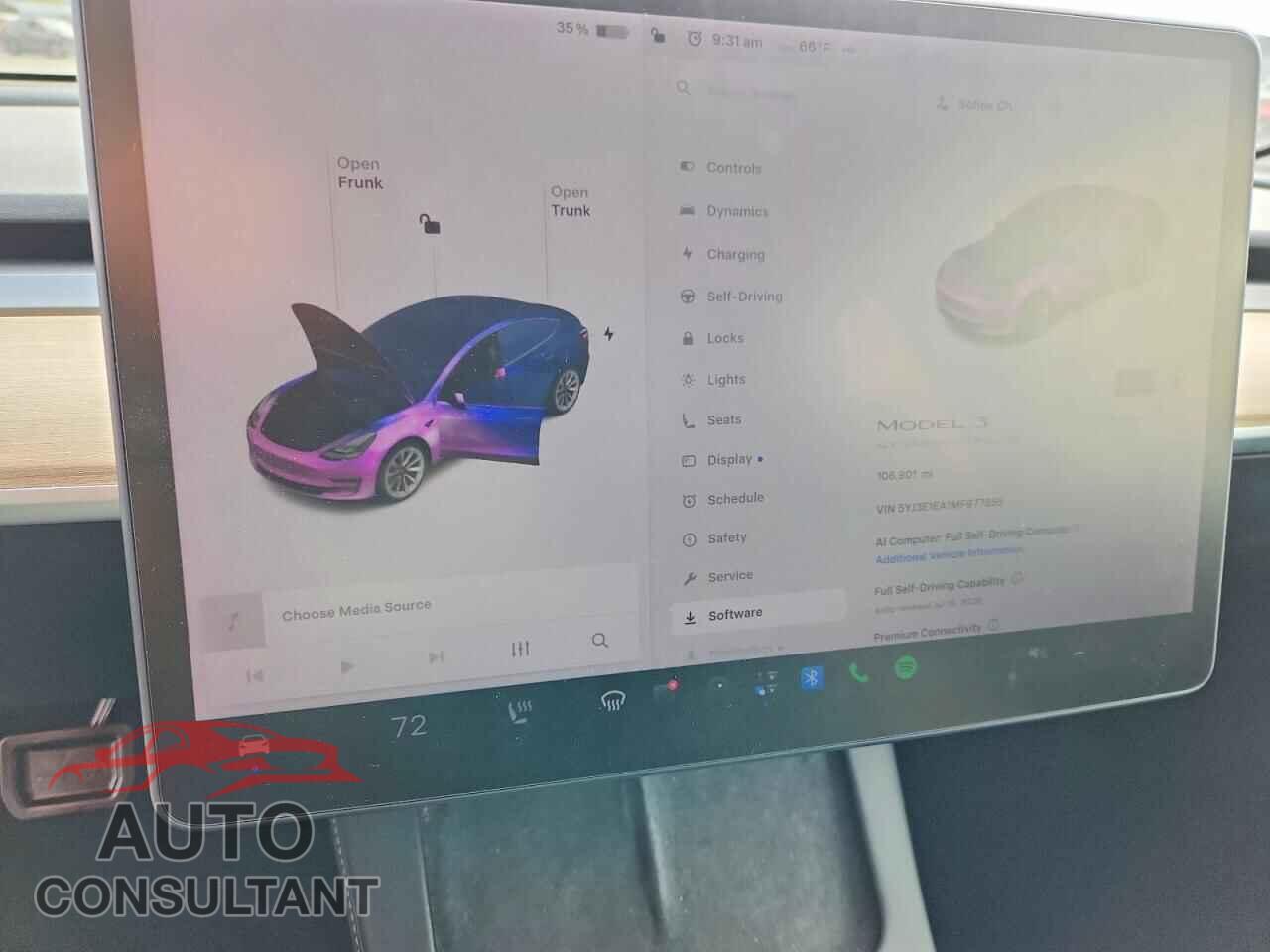 TESLA MODEL 3 2021 - 5YJ3E1EA1MF977855